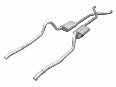 Pypes SMA10T 2.5" Crossmember Back w/X-Pipe Exhaust 67-73 Mopar A-Body Split Rear Dual Exit 2.5-inch / Pypes Exhaust SMA10T Crossmember-Back Exhaust