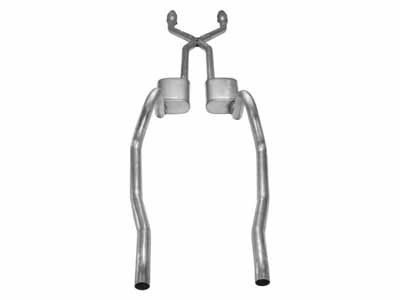 Pypes SMA910SE 2.5" Crossmember Back w/X-Pipe Exhaust System 75-76 Mopar A-Body / Pypes Exhaust SMA910SE Crossmember-Back Exhaust