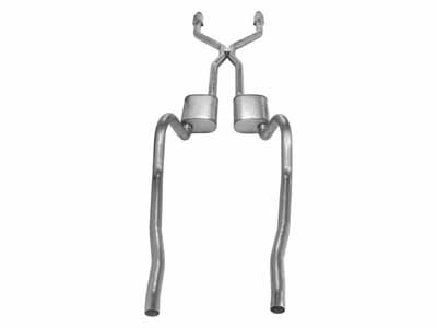 Pypes SMA940VE 2.5" Crossmember Back w/H-Pipe Exhaust System 75-76 Mopar A-Body / Pypes Exhaust SMA940VE Crossmember-Back Exhaust
