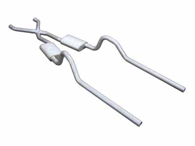 Pypes SMB10S33 2.5" Crossmember Back w/X-Pipe Exhaust System Split Rear Dual Exit 2.5-inch / Pypes Exhaust SMB10S33 Crossmember-Back Exhaust