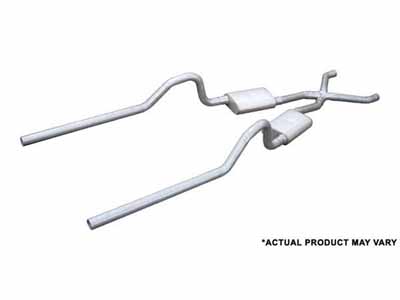 Pypes SMB10 2.5" Crossmember Back w/X-Pipe Exhaust 66-74 Mopar B-Body Split Rear Dual Exit 2.5-inch / Pypes Exhaust SMB10 Crossmember-Back Exhaust