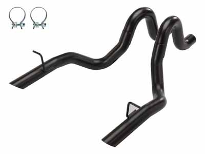 Pypes Exhaust TFM15B 1986-1993 Mustang Black 3 Inch Tailpipe Exhaust Kit 304 Stainless Steel / Pypes Performance Exhaust TFM15B Exhaust Tail Pipe