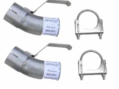 Pypes TGF20E 1976-1981 Trans Am Tailpipe Splitter Adapters (For Transverse Muffler Systems Only) / Pypes Exhaust TGF20E Exhaust Pipe Adapter