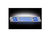 Recon 264321FD Brushed Billet Door Sill W/Blue Illumination 2009-2014 Ford F-150 / Recon 264321FD Brushed Billet Door Sill W/Blue