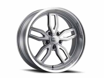 Ridler Wheels 608-2861G 608 GY 20x8.5 Grey Milled Spokes-Diamond Lip 5x120.65 Bolt Pattern 0 Offset / Ridler Wheels 608-2861G 20-Inch Wheel