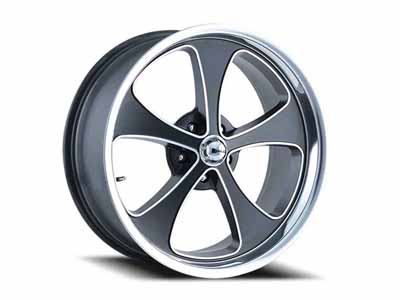Ridler Wheels 645-8973MBP 645 MB 18x9.5 Matte Black Machined Face-Polished Lip 5x127 BP 0 Offset / Ridler Wheels 645-8973MBP 18-Inch Wheel