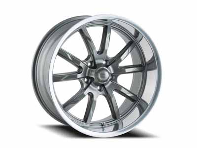 Ridler Wheels 650-5865G 650 GY 15x8 Grey Polished Lip 5 On 114.3 Bolt Pattern 0 Offset / Ridler Wheels 650-5865G 15-Inch Wheel