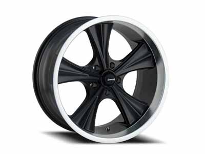 Ridler Wheels 651-2161MB 651 MB 20x10 Matte Black Machined Lip 5 On 120.65 Bolt Pattern 0 Offset / Ridler Wheels 651-2161MB 20-Inch Wheel