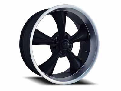 Ridler Wheels 695-2161MB 695 MB 20x10 Matte Black Machined Lip 5 On 120.65 Bolt Pattern 0 Offset / Ridler Wheels 695-2161MB 20-Inch Wheel