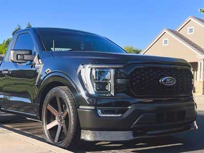 RK Sport 19016450 F-150 Carbon Fiber Splitter fits 2021-2024 Ford F-150 / RK Sport 19016450 F-150 CF Splitter