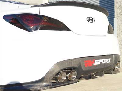 RK Sport 49012016 Fiberglass Spoiler fits 2010-2016 Hyundai Genesis Coupe / RK Sport 49012016 Genesis Cpe FG Spoiler