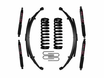 Skyjacker 174EBKS-B 5" Lift Kit with Black Max Shocks for 75-77 Bronco w/Shock Black MAX Shocks / Skyjacker 174EBKS-B Lift Kit