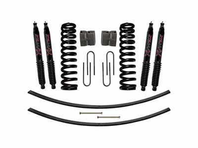 Skyjacker 179PK-B Lift Kit w/Shock Black MAX Shocks 9" Lift Rear U-Bolt Kit Rear Block / Skyjacker 179PK-B Lift Kit