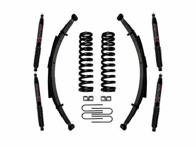 Skyjacker 179PKS-B Lift Kit w/Shock Black MAX Shocks 9" Lift 2" Rear Blocks / Skyjacker 179PKS-B Lift Kit