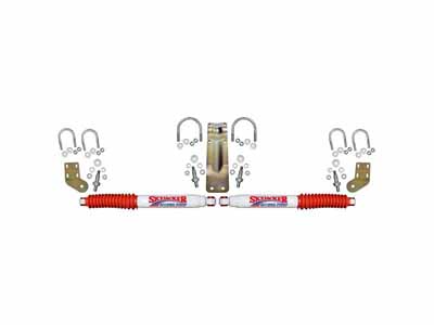 Skyjacker 7253 7000 Dual Steering Stabilizer Kit With White Cylinders & Red Boots 2005-23 F250/F350 / Skyjacker 7253 Steering Stabilizer Kit