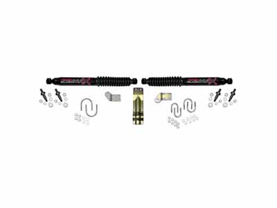 Skyjacker 8270 Steering Stabilizer Dual Kit Black Dual Kit w/3.75" Axle Tube / Skyjacker 8270 Steering Stabilizer Kit