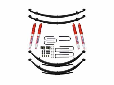 Skyjacker C240AJKS-N Lift Kit w/Shock Nitro Shocks 4" Lift Front/Rear U-Bolt Kits Bushing Kit / Skyjacker C240AJKS-N Lift Kit