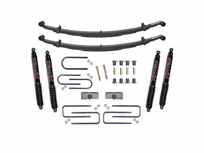 Skyjacker D200CDK-B Lift Kit w/Shock Black MAX Shocks 2.5" Front/2" Rear Lift Kit / Skyjacker D200CDK-B Lift Kit