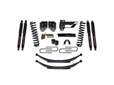 Skyjacker F17401KS-B 4" Lift Kit with Black Max Shocks for 17-19 Ford F250/F350 Super Duty Gas / Skyjacker F17401KS-B Lift Kit