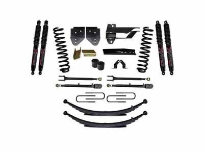 Skyjacker F174024KS-B 4" Lift Kit Adjustable 4-Links and Black Max Shocks for 17-19 F250/F350 Gas / Skyjacker F174024KS-B Lift Kit