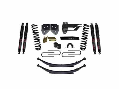 Skyjacker F17451KS-B 4" Lift Kit with Black Max Shocks for 17-19 Ford F250/F350 Super Duty Diesel / Skyjacker F17451KS-B Lift Kit