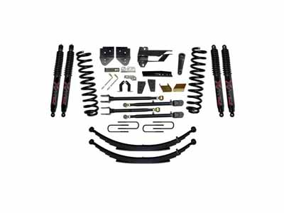 Skyjacker F17802KS-B 8.5" Lift Kit Adjustable 4-Links and Black Max Shocks for 17-19 F250/F350 Gas / Skyjacker F17802KS-B Lift Kit