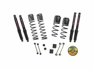 Skyjacker JL20BPBLT Long Travel 2-2.5" Lift Kit with Black Max Shocks for 18-19 Wrangler Sport/S / Skyjacker JL20BPBLT Lift Kit