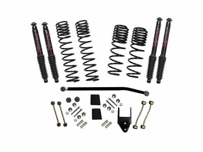 Skyjacker JL40BPBLTD 3.5-4.0" Dual Rate Long Travel Lift w/Black Max Shocks for 2020 Wrangler Diesel / Skyjacker JL40BPBLTD Lift Kit