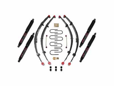 Skyjacker YJ41BKB 4" Lift Kit with Black Max Shocks for 87-95 Wrangler YJ w/Black MAX Shocks / Skyjacker YJ41BKB Lift Kit