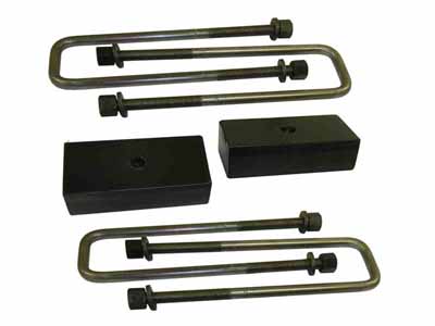 SuspensionMAXX SMX-151020 HD Rear 2" Block & U-Bolt Lift Kit for 1988-99 K1500 Suburban/Tahoe/Yukon / SuspensionMAXX SMX-151020 Lift Blocks