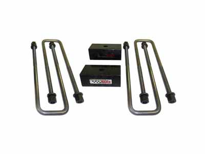 SuspensionMAXX SMX-156215 1.5" Rear Block Leaf Spring U Bolt Leveling Kit For 2020-2025 GM 3500 DRW / SuspensionMAXX SMX-156215 Leaf Spring Axle U-Bolt
