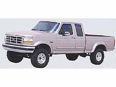 Street Scene 950-58400 1992-1996 Ford Bronco, F150 Styleside Sport Fender Flares Round Style w/ Edge / Street Scene 950-58400 Fender Flares