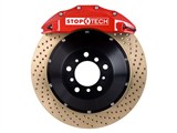 StopTech 83.192.6700.74 2010-2013 Camaro V6 Big Brake Kit 6-Piston Zinc Drilled 355mm Rotors Red Frt