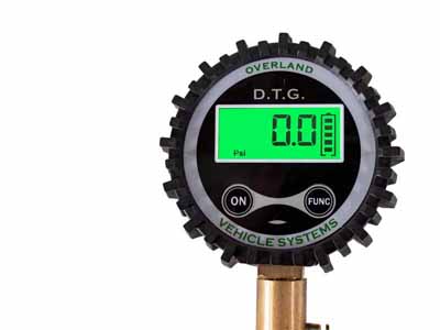 Up Down Air 12010001 Digital Tire Gauge with Valve Kit & Storage Bag / Up Down Air 12010001 Tire Pressure Gauge