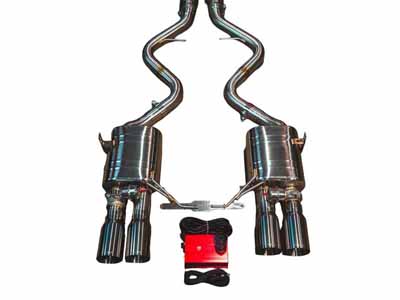Valvetronic BMW.E9X.M3.AXL.BR.FC Stainless Axleback with Carbon 3.5" Tips for 2008-2013 BMW M3 4.0 / Valvetronic BMW.E9X.M3.AXL.BR.FC Axleback Exhaust