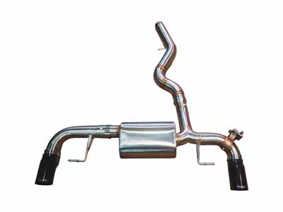 Valvetronic BMW.G20.330I.AXL.BR.BLK Stainless Axleback with Black 3.5" Tip for 2020-24 BMW 330i/430i / Valvetronic BMW.G20.330I.AXL.BR.BLK Exhaust
