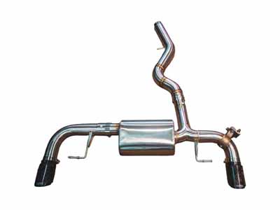 Valvetronic BMW.G20.330I.AXL.BR.FC Stainless Axleback with Carbon 3.5" Tip for 2020-24 BMW 330i/430i / Valvetronic BMW.G20.330I.AXL.BR.FC Exhaust