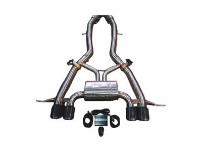 Valvetronic BMW.G87.M2.AXL.BR.BLK Stainless Axleback with Black 3.5" Tips for 2023-2025 BMW M2 3.0 / Valvetronic BMW.G87.M2.AXL.BR.BLK Axleback Exhaust
