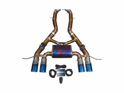 Valvetronic BMW.G8X.M3.AXL.TI.BRT Axleback Titanium Exhaust with Burnt 3.5" Tips for 2022-2025 M3/M4 / Valvetronic BMW.G8X.M3.AXL.TI.BRT Axleback Exhaust