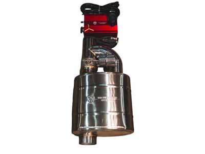 Valvetronic OFF.UVM.63MM.X1 Off Road Universal Muffler Kit Single Inlet/Outlet 63MM 2.5-Inch / Valvetronic OFF.UVM.63MM.X1 Muffler