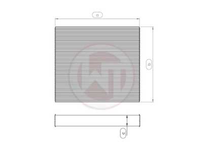 Wagner Tuning 004001013-001 Radiator Core 685x489x50 / Wagner Tuning 004001013-001 Radiator Core