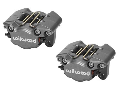 Pair of 2 Wilwood 120-10188 Dynapro Single LightWeight Calipers 3.25" Anodized Gray for 0.38" Disc / 