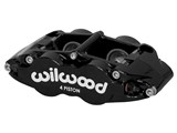 Wilwood 120-14439-BK FNSL4R Dust Seal Caliper, Black 1.25 & 1.25" Pistons, 1.10" Disc / Wilwood 120-14439-BK Caliper