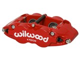 Wilwood 120-14439-RD FNSL4R Dust Seal Caliper, Red 1.25 & 1.25" Pistons, 1.10" Disc / Wilwood 120-14439-RD Caliper