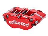 Wilwood 120-16687-RD Dynapro-P Red Caliper with 1.12" Pistons for .95" Disc / Wilwood 120-16687-RD Dynapro-P Red Caliper