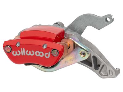 Wilwood 120-18267-RD MC4 Brake Caliper, Red, Left Hand, 4.75-Mount, 1.19" Piston for 0.81" Disc / Wilwood 120-18267-RD MC4 Mechanical Park Brake Cal