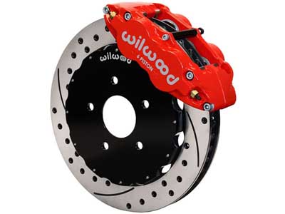 Wilwood 140-10752-DR FNSL6R Front 13" Big Brake Kit, Drilled, Red, Fits 2009-2011 Toyota Matrix / Wilwood 140-10752-DR Big Brake Kit