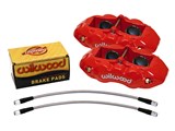 Wilwood 140-10789-R Front D8-4 Replacement Caliper Upgrade Kit, Red, 1965-1982 Chevrolet Corvette
