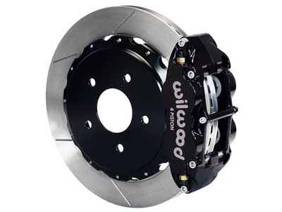 Wilwood 140-10909 SL4R Rear 13" Brakes Black Slotted 1967-1992 GM 12-Bolt Front Mount 2.81 w/C-Clip / Wilwood 140-10909 Big Brake Kit