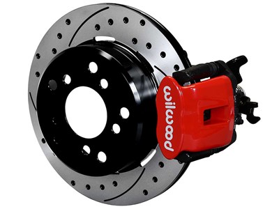 Wilwood 140-12049-DR CPB 12.19" Rear Big Brake Kit W/Lines, Red, Drilled for Factory-Five 8.8 / Wilwood 140-12049-DR CPB Rear Big Brake Kit